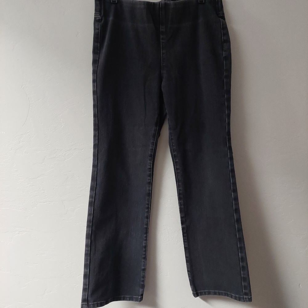 Soft Surroundings Black Pull On Pants Women Size‎
